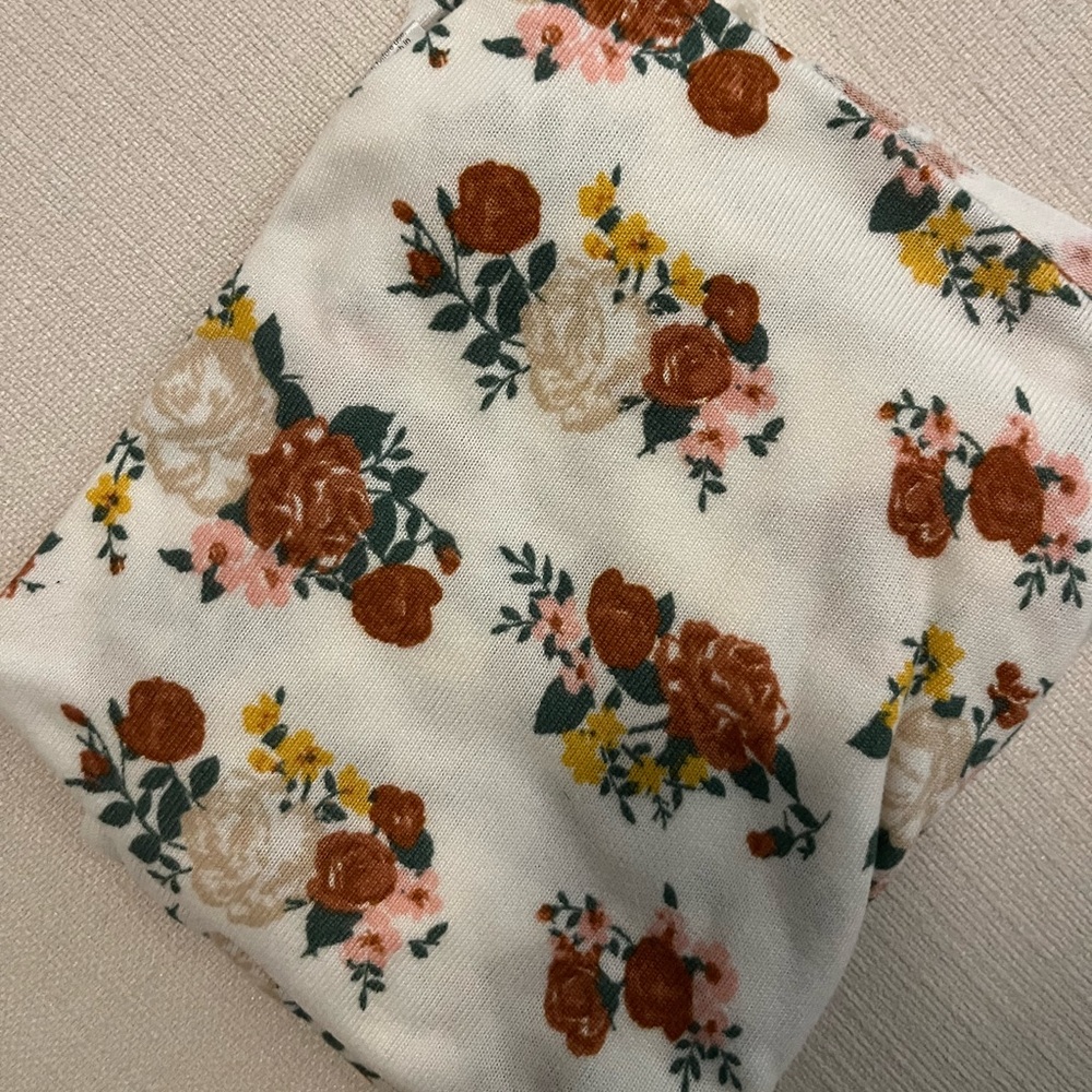 Floral baby blanket
